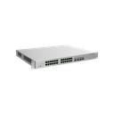 24 × 10/100/1000Base-T copper ports with auto-negotiation, 4 × 1GE SFP ports, fixed single AC power supply, PoE/PoE+ power supply, 370 W PoE power supply