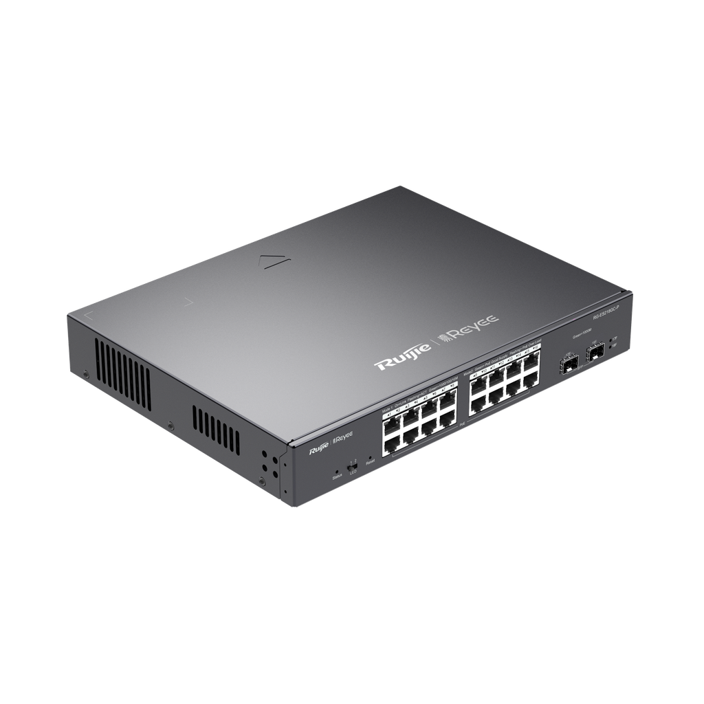 سويتش جيجابت في الثانية 16 منافذ و 2XSFP -POE - و كلاود مدى الحياة من Reyee
