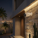 كاميرا شبكية خارجية بدقة 8 ميجا 4mm برؤية ليلية تصل الي 50 م مع ميكروفون 