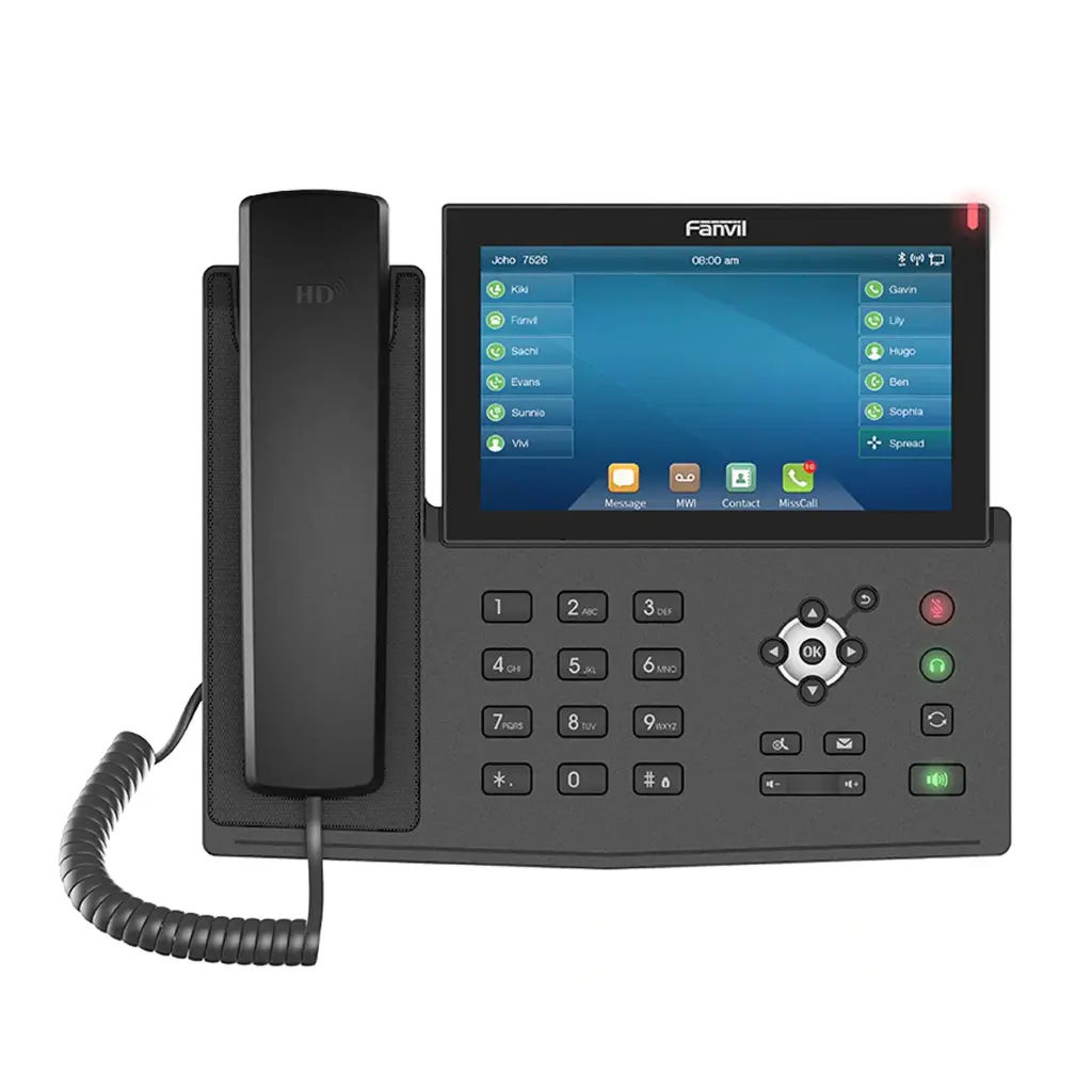 Fanvil economical gigabit phone,2 lines, POE, IPv6，1000 phonebook，2.28inch B/W screen with backlight