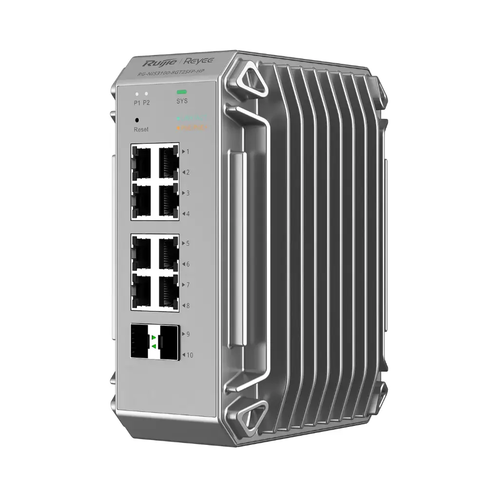 سويتش صناعي ب 10منافذ من روجي  مصمم خصيصًا للبيئات القاسية 