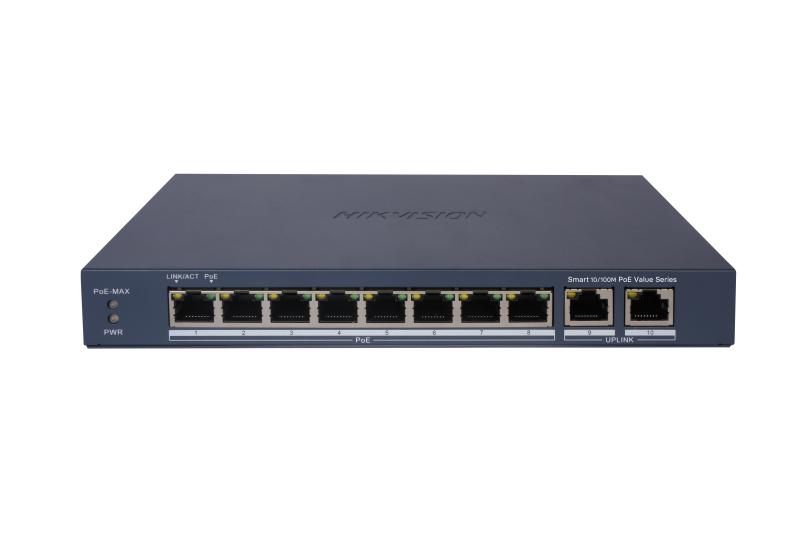 سويتش ذكي  (Fast Ethernet) مزود بـ 8 منافذ تدعم تقنية PoE