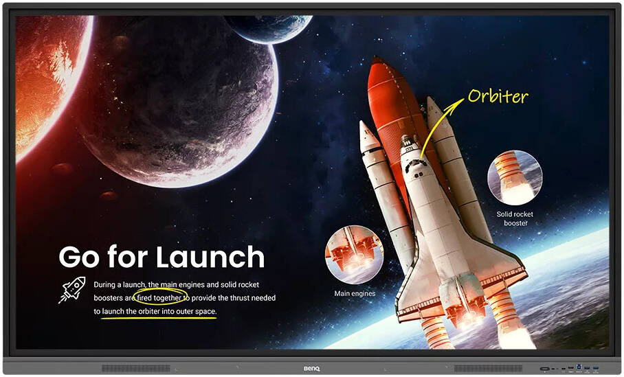 Essential Series BenQ RE6503 Interactive Flat Panel ,Size :65",4K 