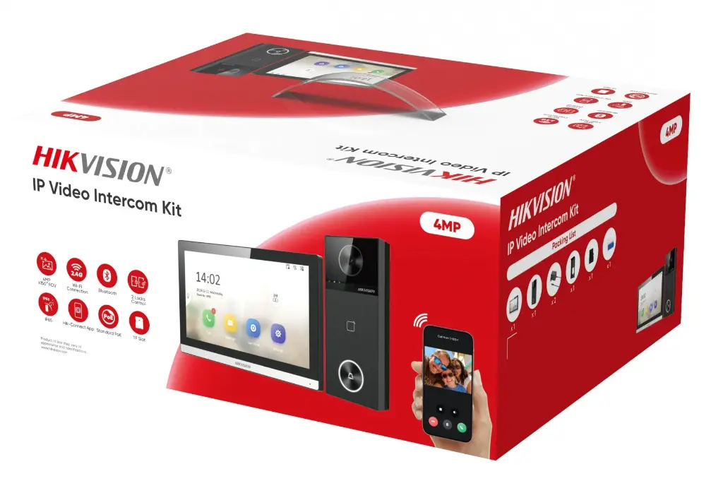 Video Intercom Kit with Indoor Monitor and Door Station