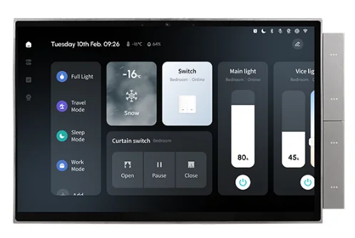 10.1" Touch Control Panel with zigbee smart home gateway + Music center+Intercom display 3 in 1 with Alexa built-in