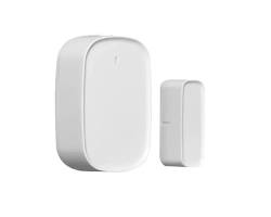 حساس باب/نافذة ذكي يعمل بتقنية Zigbee ، مزوّد ببطارية 3 فولت قابلة للاستبدال بعمر يصل إلى سنتين، ويعتمد تصميم مفتاح ريد مزدوج (Double Reed Switch) لزيادة الدقة والاعتمادية في الكشف