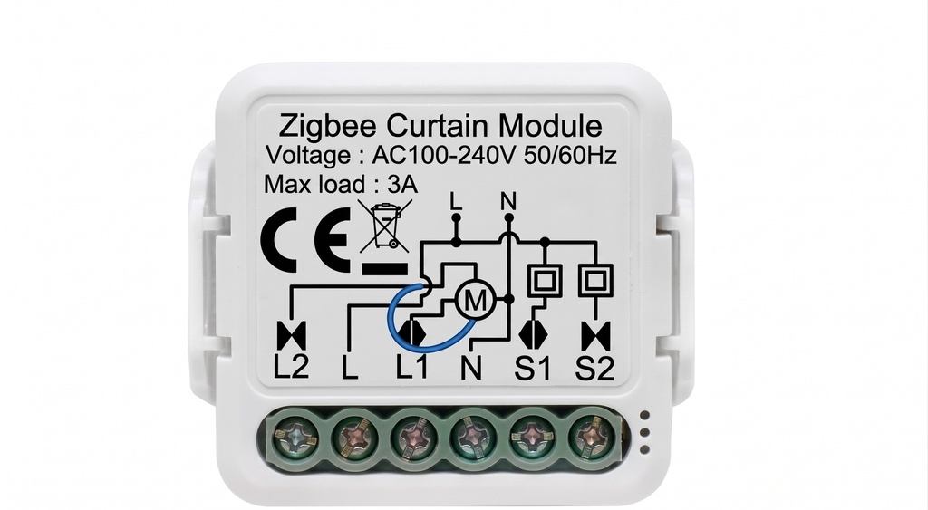 Zigbee mini dry contact N&L 1 Gang switch for connection with other systems