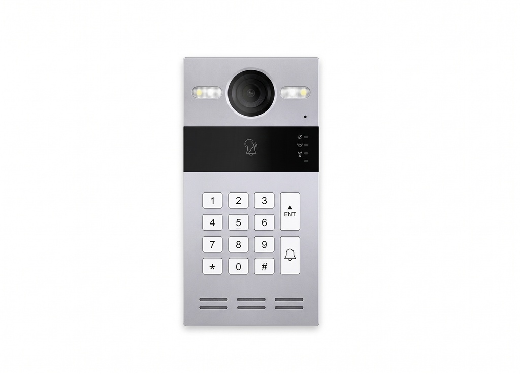 Outdoor Intercom Station for Building with keypad, integration with Smart Home Screen