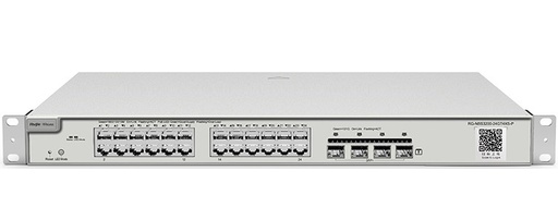 24-Port L2 Managed 10G Switch, 24 Gigabit RJ45 Ports, 4 *10G SFP+ Slots,19-inch Rack-mountable Steel Case