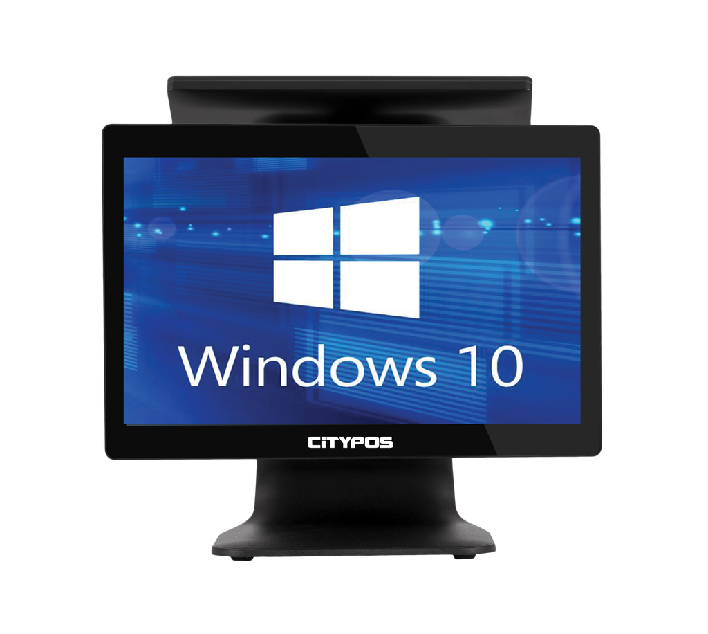 نظام نقطة بيع (POS) متعدد الاستخدامات مع شاشة عرض خلفية للعملاء (VFD)